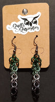 Aromantic PrideMaille Earrings- Long