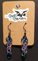 Bi-gender Male-Leaning PrideMaille Earrings