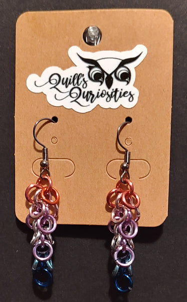 Bi-gender PrideMaille Earrings