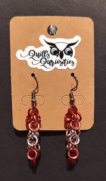 Lesbian PrideMaille Earrings