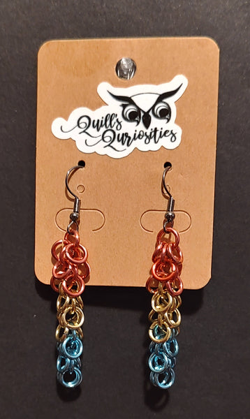 Pansexual PrideMaille Earrings