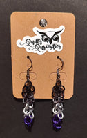 Asexual PrideMaille Earrings