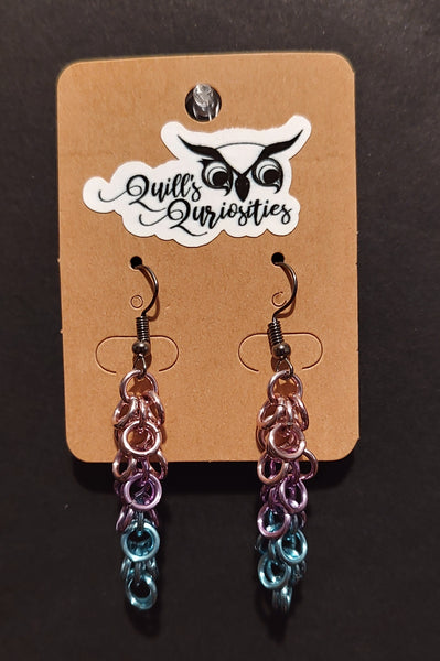 Bisexual PrideMaille Earrings