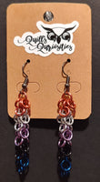 Gender Fluid PrideMaille Earrings- Long