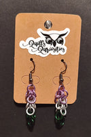 Gender Queer PrideMaille Earrings