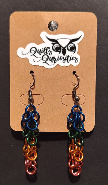 Panromantic PrideMaille Earrings